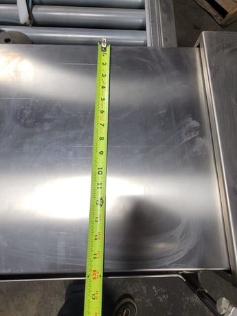 18" wide x 6' long, Sew Eurodrive #SA37, Rolling Conveyor Hydraulic Sorting Pusher Assembly - Image 4