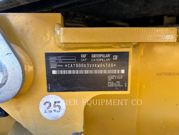 Caterpillar D3, Crawler Dozer, 1236 hours, S/N: XKW04560, 2023 - Image 6