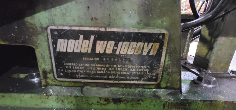Warren #WS-1000VB, Slotter - Image 3