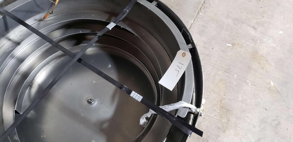 Feeder Bowl, counter clock wise direction, 14 mm max capacity, 24" base, 24" depth, 15.75" discharge height - Image 1