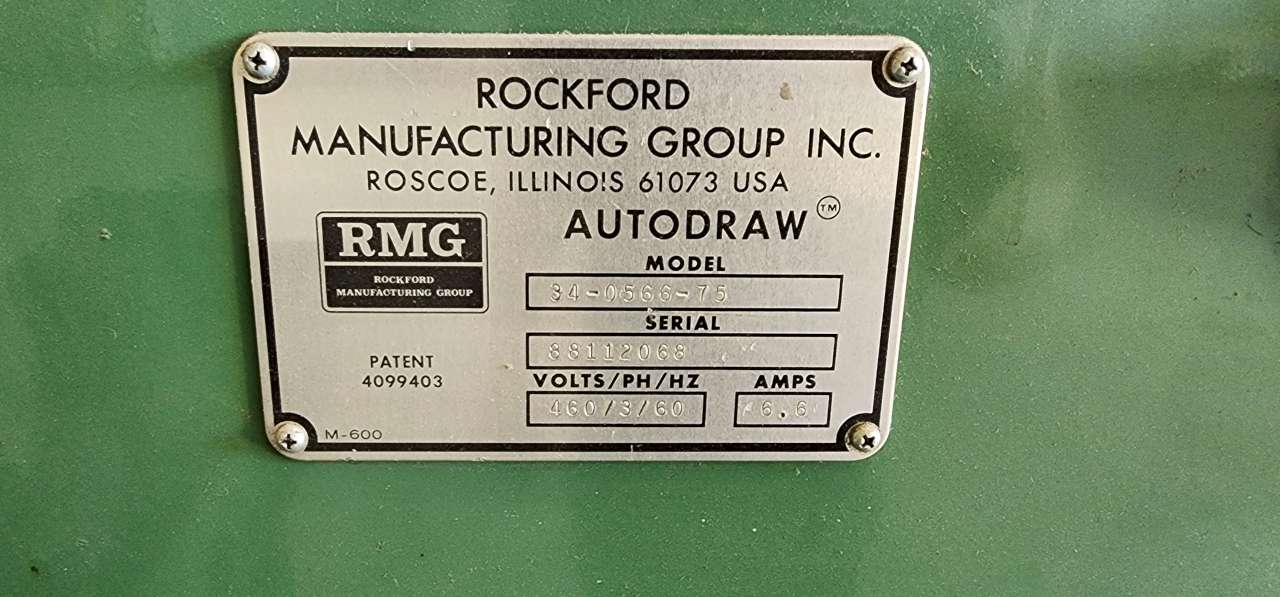 RMG #34-0566-75, Wire Drawer, w/pointer, 1/4" Wire diameter, 20" Capstan, 66 FPM, 5 HP, 480 V - Image 7