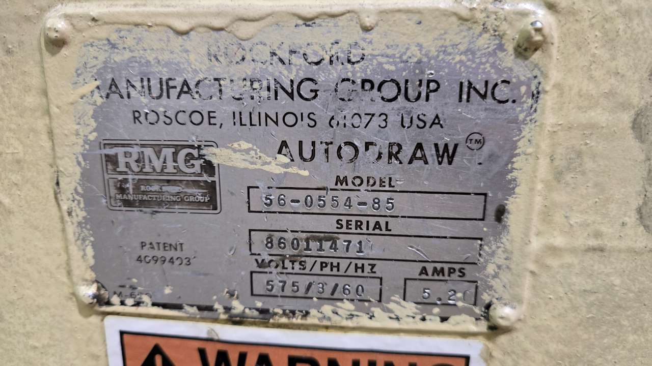 RMG #56-0554-85, Wire Drawer w/RA Pointer, 0.312" & 0.375" Wire diameter, 24" Capstan diameter, 54 FPM, 5 HP - Image 4
