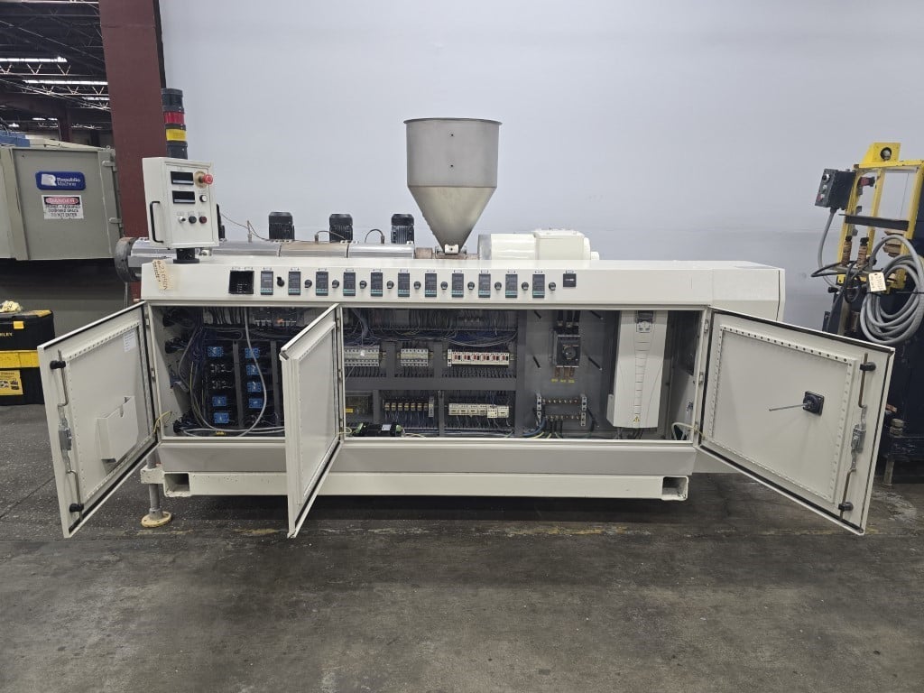 2.36" Battenfeld Cincinnati #Techbex-1-60-25D, single screw extruder, 25:1 L/D ratio, air cooled, RKC CH402 - Image 8