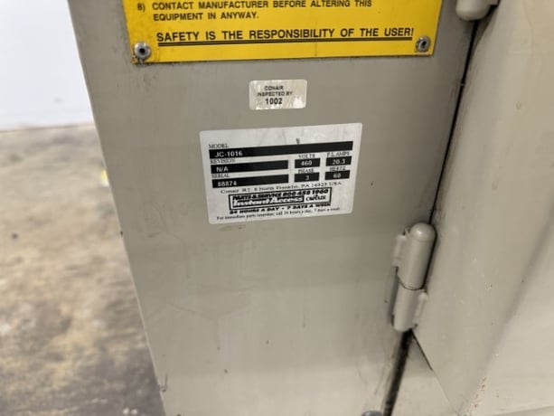 10" x 16" Conair #JC-1016, granulator, 15 HP, 2 bed knives, 45" infeed - Image 7