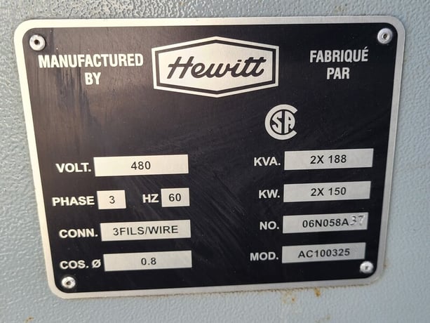 150 KW Caterpillar #C7, diesel generator in 40' container, 480 Volts, 22148 hours - Image 2