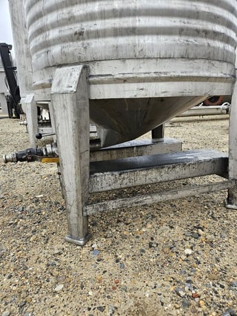 211 gallon Thielmann-Luwa, Stainless Steel tank, dish bottom & dish top, 39" diameter x 36" T/T, 1987 - Image 3