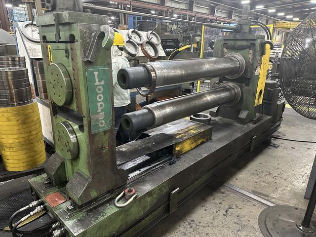 60" x 9.5" Braner Loopco, dual head slitting line, 50000 lb., .030"-.250" thickness, hydraulic expansion - Image 3
