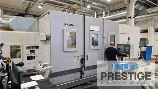 Okuma #LU-45M, 35" swing, 118" centers, lv. milling, C-Axis, 10" bore, tailstock, prog steady, boring bar - Image 1