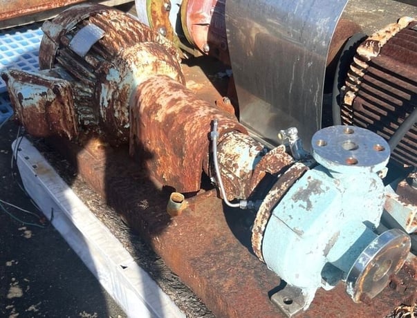 Durco 1" X 1.5" X 6" centrifugal pump, w/ Newman Induction Motor 7.5 HP, 3500 RPM, 230/460 V, explosion proof - Image 1