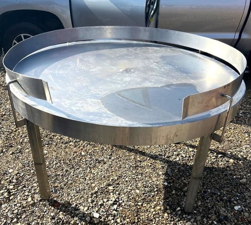 58" PMD, Accumulation Table, Stainless Steel, 4" lip - Image 1