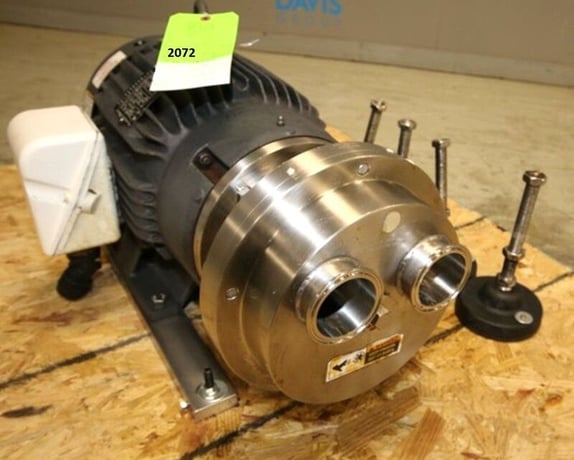 Waukesha Cherry Burrell #2085LR, Liquid Ring Pump, 15 HP, 2.5" in/out, Stainless Steel - Image 1