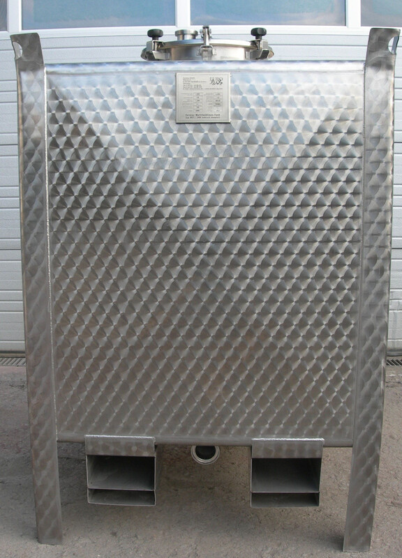264 gallon Storage Tanks and transport tanks, 1000 liter, V2A Stainless Steel - Image 1