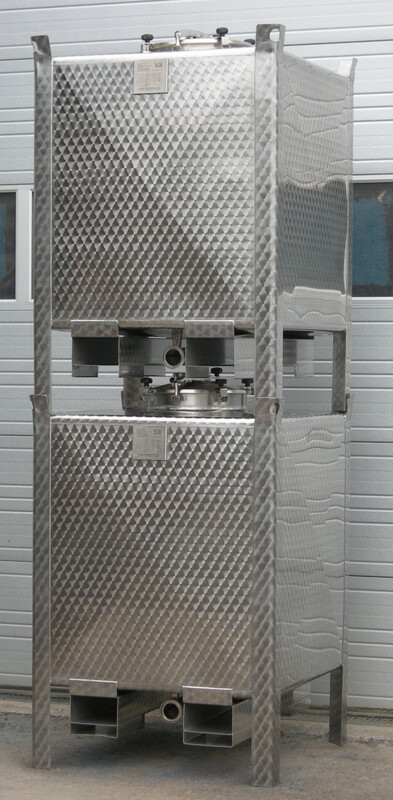 264 gallon Storage Tanks and transport tanks, 1000 liter, V2A Stainless Steel - Image 2