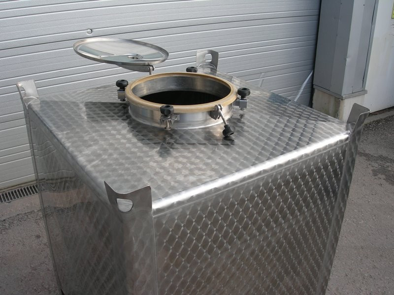 264 gallon Storage Tanks and transport tanks, 1000 liter, V2A Stainless Steel - Image 3