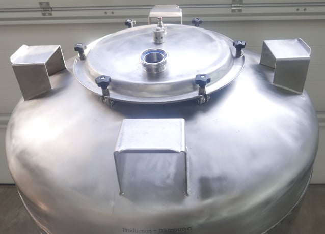 264, 317, 396, 475 518 gallon storage tank / beer tank / pressure tank with round cooling jacket made of V2A - Image 6