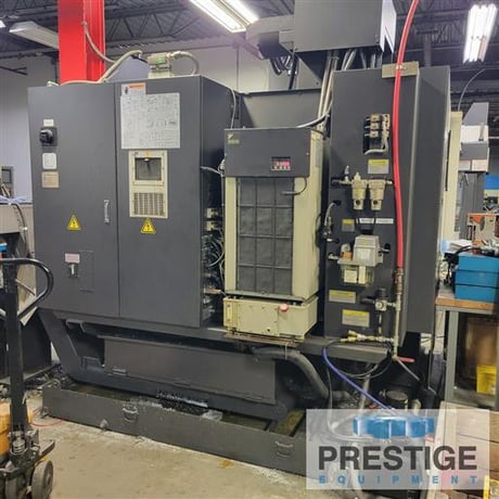 Okuma #Genos-M560-V, 41" X, 22" Y, OSP-300M, 32 automatic tool changer, part/tool probe, 4th Axis table, Chip - Image 7