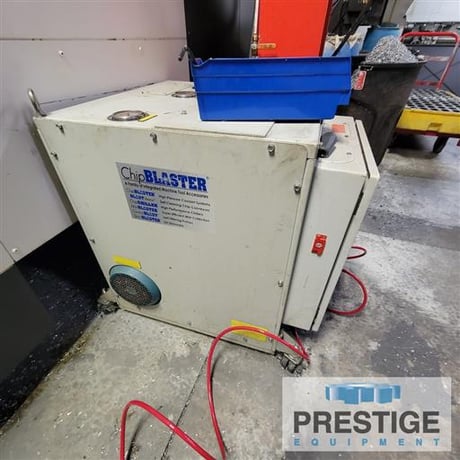 Okuma #Genos-M560-V, 41" X, 22" Y, OSP-300M, 32 automatic tool changer, part/tool probe, 4th Axis table, Chip - Image 9