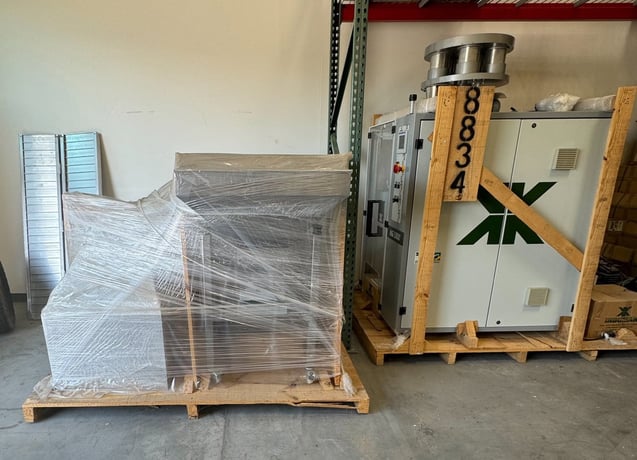 Indumak #MG-1000 CGS vertical form fill and seal bagger, volumetric filler, incline conveyor, 2016 - Image 1