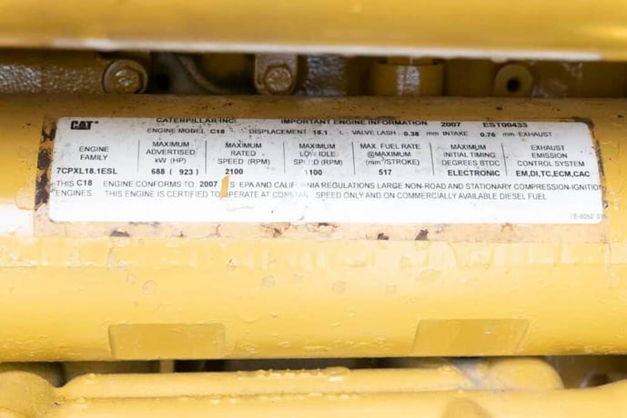 545 KW Caterpillar #C18, Mobile Generator Set, Diesel, 480V, 12434 hours, 2007 - Image 10