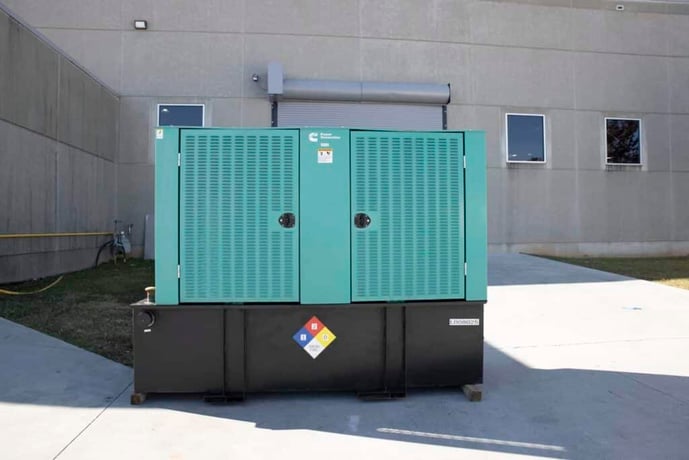 150 KW Cummins #DSGAC, diesel generator, weatherproof enclosure, 24 hr base tank, EPA Tier 3, 235 hours, 2007 - Image 1