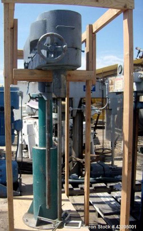 5 HP Mooney Slow-Speed Disperser, 18" Bowtie Blade, Air/Oil Lift, 1-1/2" diax 48" long shaft with a 18" - Image 2