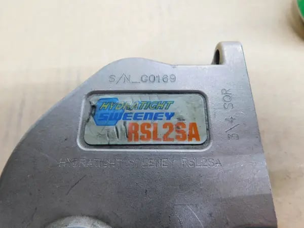 Sweeney #RSL2SA, Square Drive Torque Wrench Head, 3/4" Square, Used - Image 8