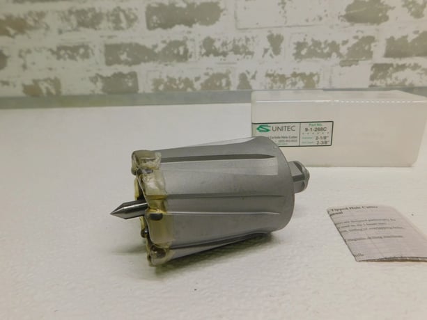 Carbon Steel Unitec #9-1-268C, Hornet TCT Carbide Annular Cutter, 2.125" diameter, 2.375" Drill depth, New - Image 2