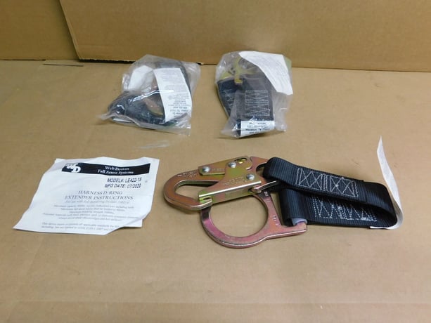 Web Devices, LE422-18, Lanyard Extender, w/Snap Hook & D-Ring, 18" Extender, 3 Qty., New - Image 1