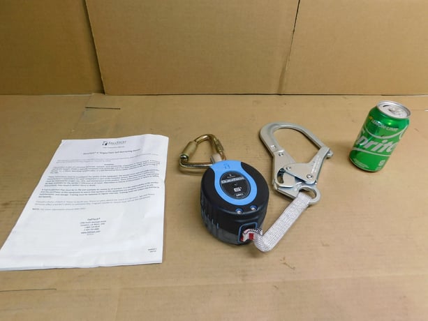 Falltech, 82706SB3, Self-Retracting Lifeline, 130-310 lb. cap., 900 lb. Arrest Force, 6' Work length, 2.5" - Image 1