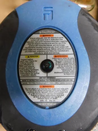 Falltech, 82706SB3, Self-Retracting Lifeline, 130-310 lb. cap., 900 lb. Arrest Force, 6' Work length, 2.5" - Image 3