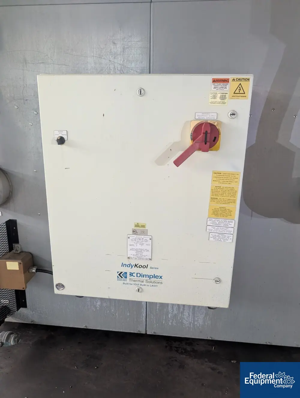 40 Ton, Dimplex Thermal #SWW-40000-L, Chiller, 75 volt, 40 hp compressor, serial# 25110, SWW-40000-L - Image 8