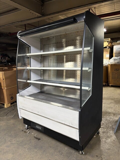 Federal Industrial #RSSM578SC-3, Black 59-1/4" Four Shelf Air Curtain Merchandiser - Image 3