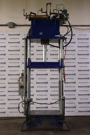 30 Ton, Hannifin #F-31101, 4-post hydraulic press, 25" stroke, Magnum Press control retrofit - Image 2