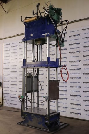 30 Ton, Hannifin #F-31101, 4-post hydraulic press, 25" stroke, Magnum Press control retrofit - Image 3
