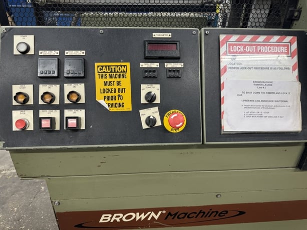 Brown #LR-2000, Lip Roller, 4" thread, 32" oven, 2 zone, 5 HP, 480 V., AEC Trutemp Mini TCU, 2006 - Image 10