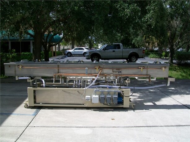 TEC Polymer, Vacuum Sizing Tank, 14" width x 12" D x 14' L, 4 chambers, 3 axis movement, 2/3/7.5 HP pumps - Image 8