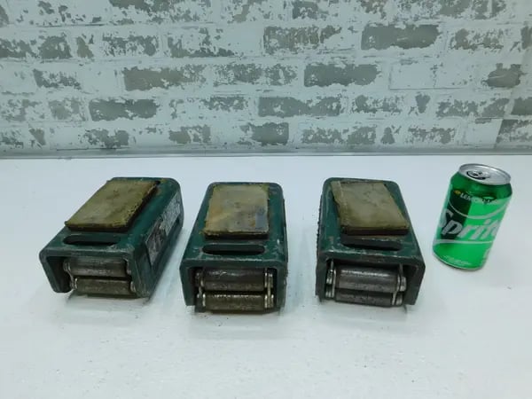 Rollers, Hilman #2-SP, Rollers, 2 Tons, Swivel Padded Top, 3 Qty. Used - Image 5
