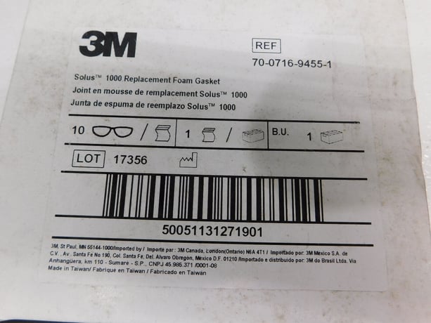 3M, Solus 1000 Replacement Foam Gasket for Safety Glasses, New (20 available) - Image 3