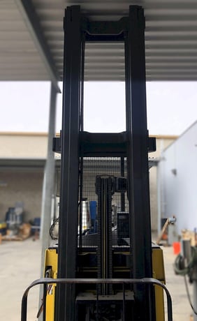 Hyster #N45XMXR, electric reach forklift, 144" lift height, side shift, 42" L forks, charger - Image 6