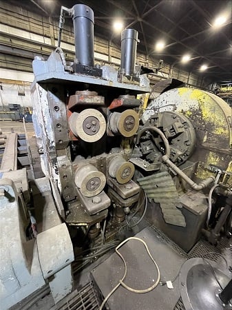 Blaw-Knox, Medart #14, bar turner/peeler, 6"-14" bar size, 9'-13' bar length, 20 HP, chip conveyor, 1967 - Image 6