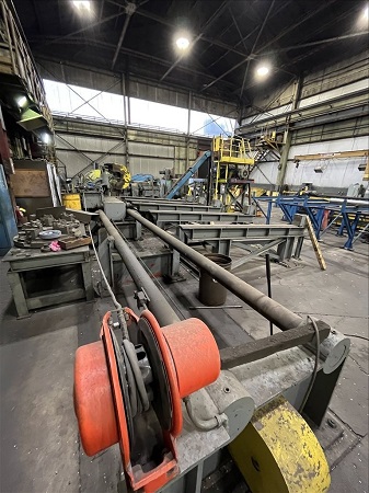 Blaw-Knox, Medart #14, bar turner/peeler, 6"-14" bar size, 9'-13' bar length, 20 HP, chip conveyor, 1967 - Image 8