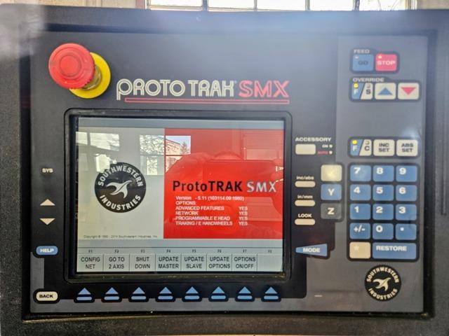 Southwestern Industries #Trak-DPM-SX3P, 10" x50"tbl., 5 HP, 31" X, 17" Y, 23.5"Z, 40-5000 RPM, #40, Prototrak - Image 2