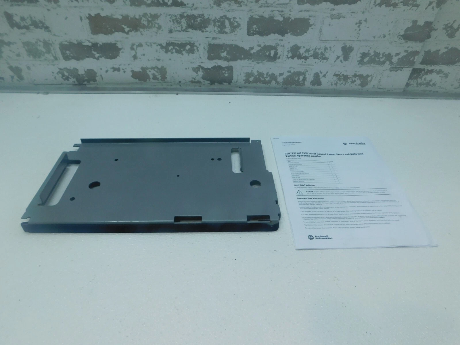 Allen-Bradley Parts Support Pan for Centerline 2100 Motor Control Center MCC, NEW - Image 1