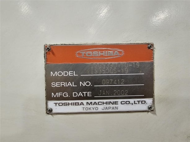 390 Ton, 41 oz., Toshiba #ISG-390, horizontal injection molder, 28.7" x 28.7" tie bar spacing, 49.2" - Image 2