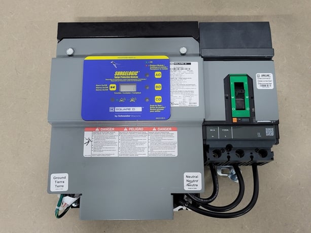 Square D #HL2IMA12C1, surge protector device, 120 KA, 208Y/120 VAC, 4W, 3 phase, new - Image 1