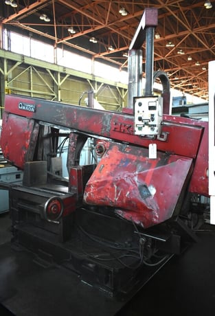 32" x 23" Amada #HK-800, semi-automatic dual-column mitering, 7.5 HP, #29856 - Image 3
