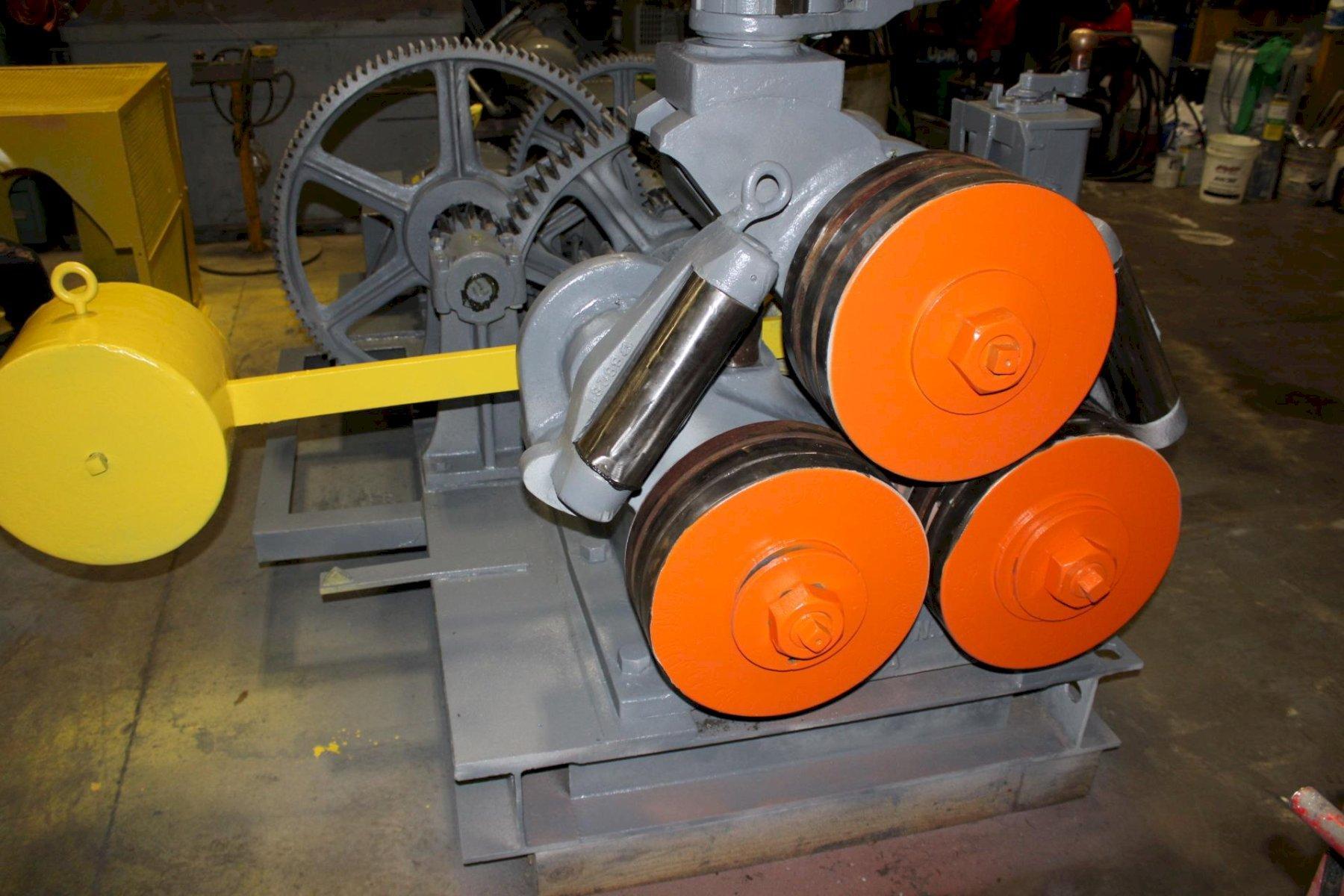 4" x 4" x 5/8" Buffalo #2, angle bending rolls, 35 FPM, 3.5" pipe diameter - Image 2