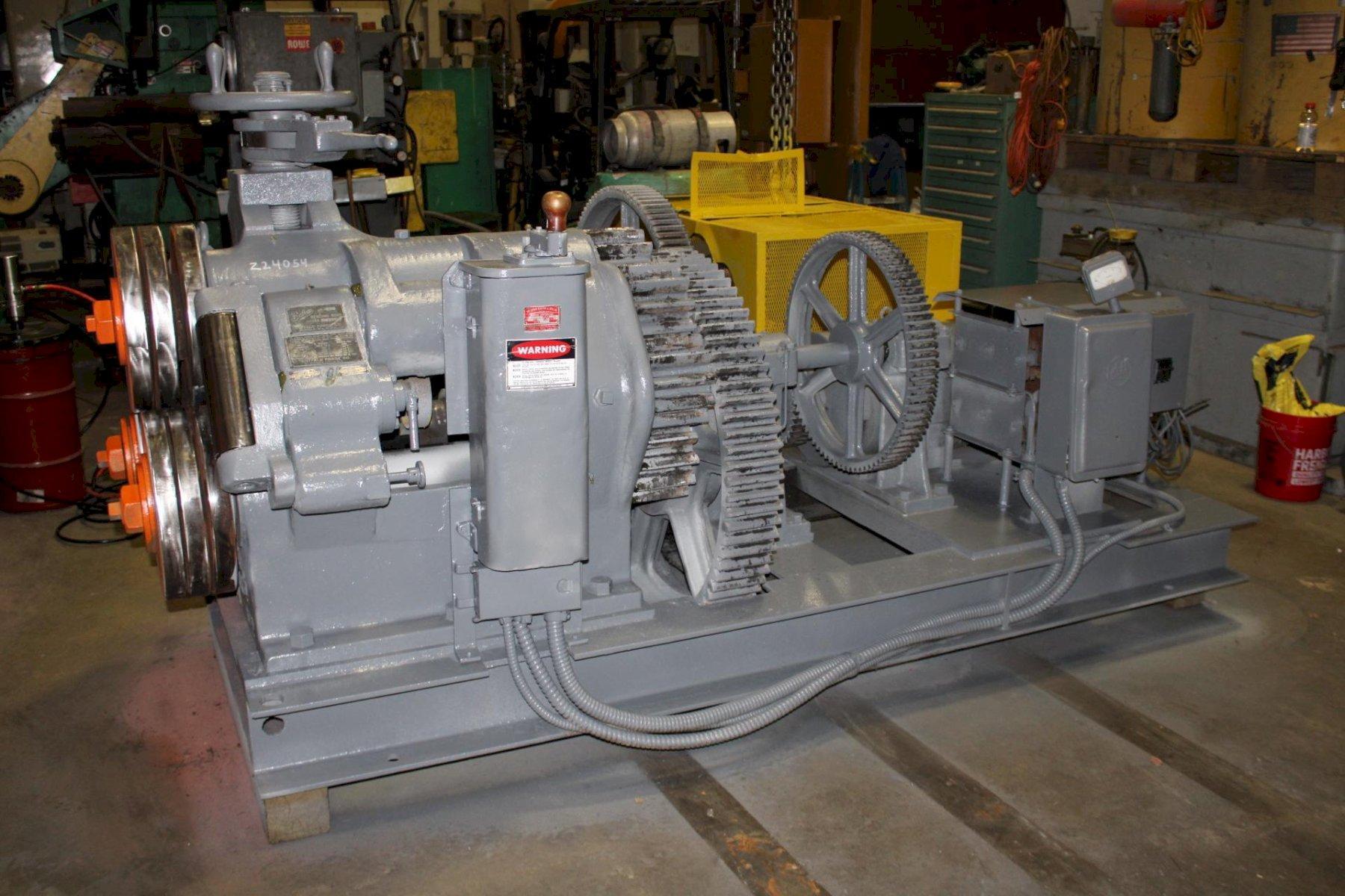 4" x 4" x 5/8" Buffalo #2, angle bending rolls, 35 FPM, 3.5" pipe diameter - Image 3