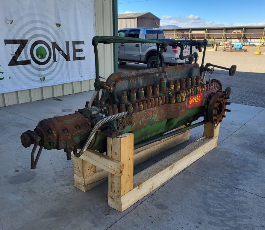 Union #API-610 BB3, 4x6 horizontal multi-stage centrifugal pump, complete, counter clock wise rotation - Image 2