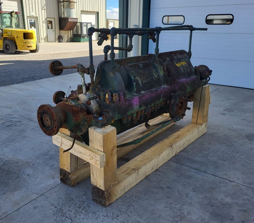 Union #API-610 BB3, 4x6 horizontal multi-stage centrifugal pump, complete, counter clock wise rotation - Image 3